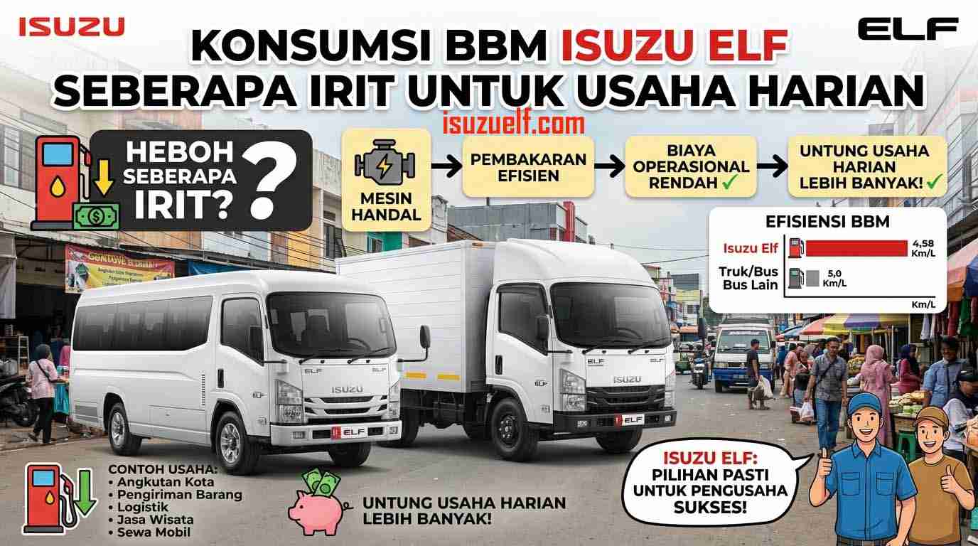 Konsumsi BBM Isuzu Elf Seberapa Irit untuk Usaha Harian