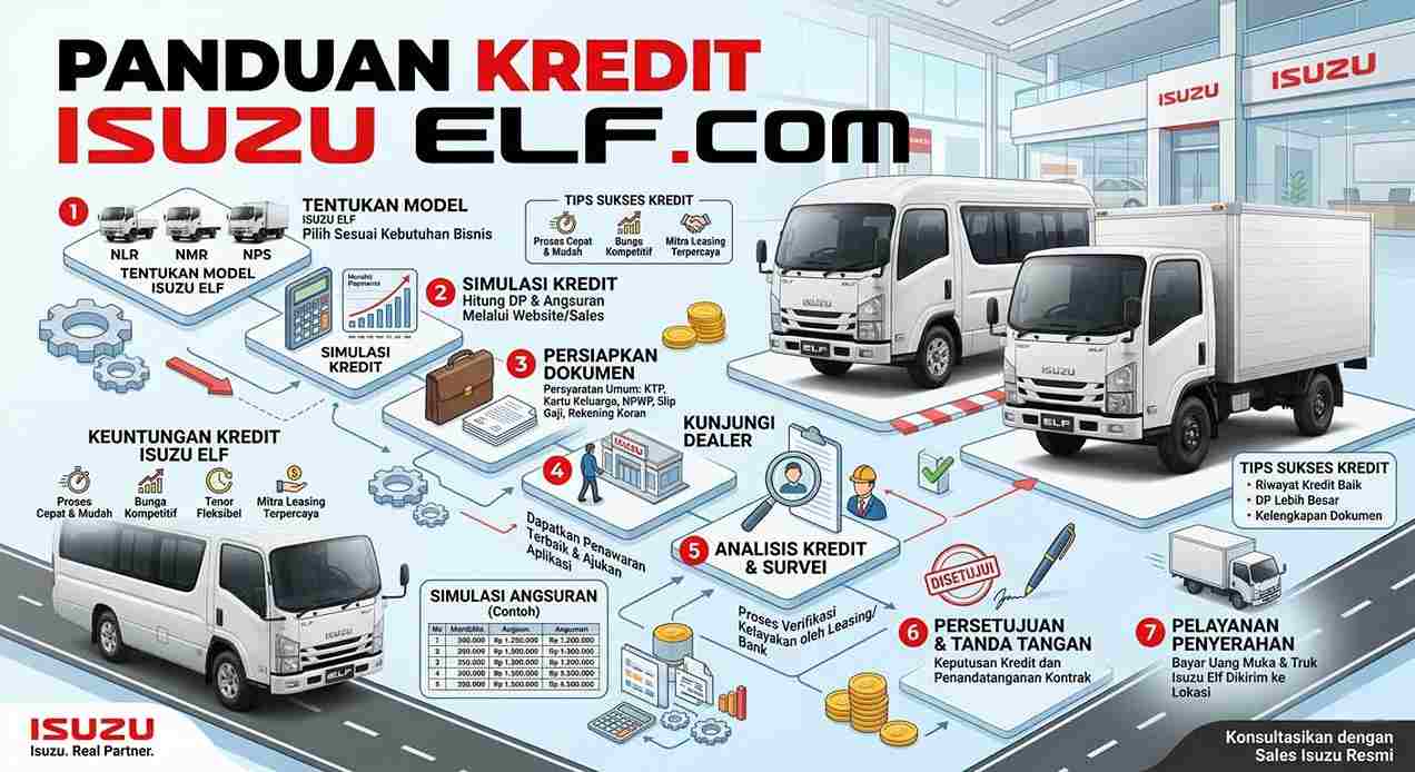 Panduan Kredit Isuzu Elf DP Ringan dan Angsuran Terjangkau
