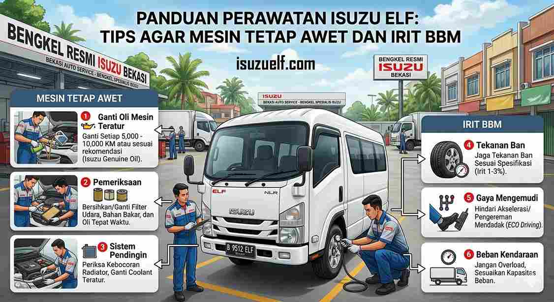 Perawatan Isuzu Elf Tips Agar Mesin Tetap Awet dan Irit BBM Perawatan Isuzu Elf Tips Agar Mesin Tetap Awet dan Irit BBM